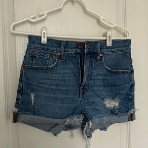Madewell high rise denim Shorts